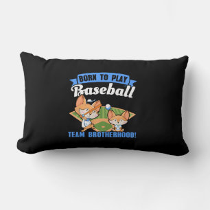 Coussin Rectangle Big Brother Little Brother - Joueurs De Baseball