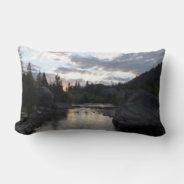 Coussin Rectangle Big Thompson River à Sunrise (Recto)