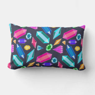 Coussin Rectangle Bijoux Arc-en-ciel lumineux tendance