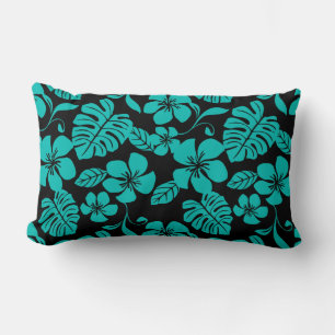 COUSSIN RECTANGLE BIKINI ROSE (NOIR/TURQUOISE)