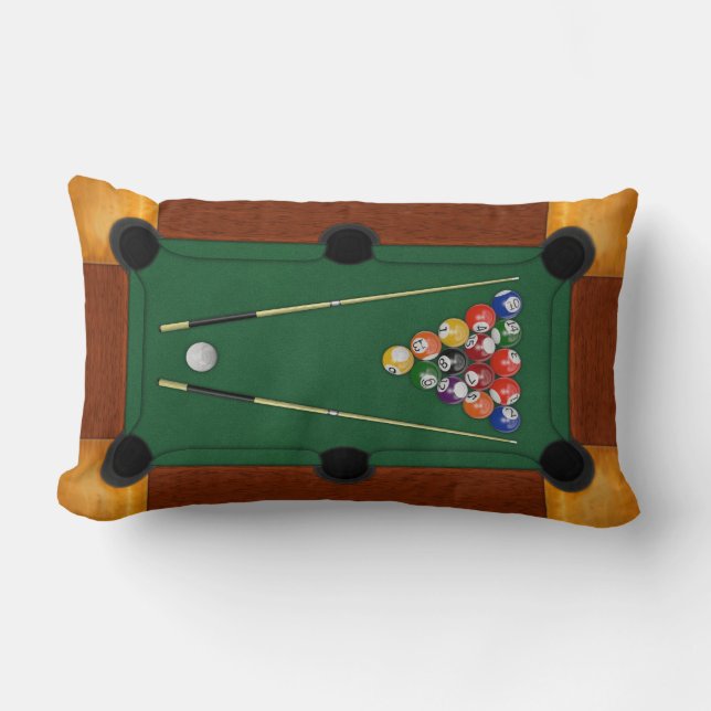 Coussin Rectangle Billards (Recto)