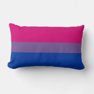 Coussin Rectangle Bisexual pride