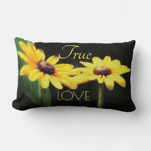 Coussin Rectangle Black Eyed Susan Photographie Véritable Amour