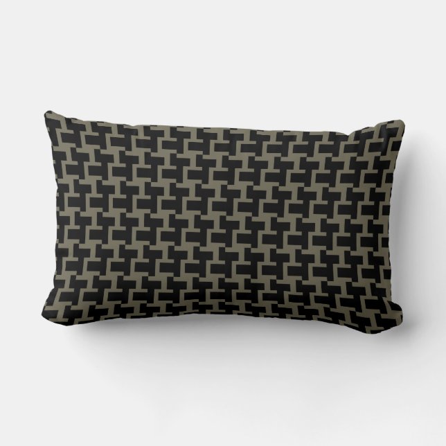 Coussin Rectangle Black olivesens (Verso)