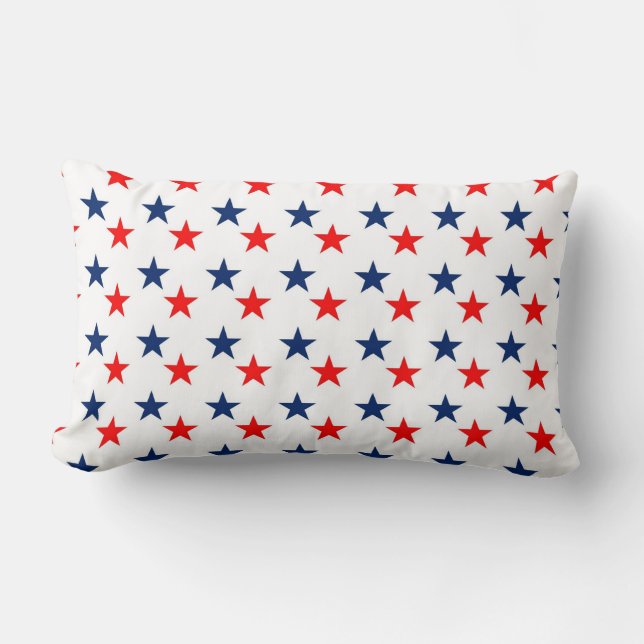 Coussin Rectangle Blancs Bleus Bleus (Recto)