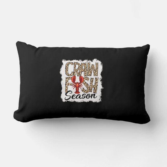 Coussin Rectangle Bleached Crawfish Season Leopard Crawfish Boil (Recto)