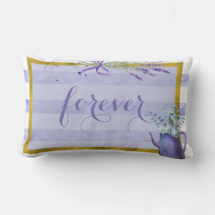 Coussin Rectangle Bleu Bleu Bleu Mi-été Russe Mariage pour toujours