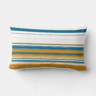 Coussin Rectangle Bleu jaune et blanc