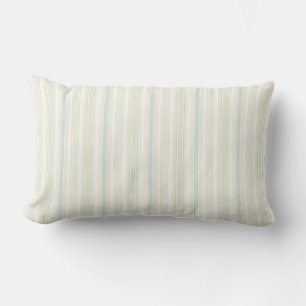 Coussin Rectangle Bleu Poussiéreux Neutre Rayé Maison de Campagne Ru