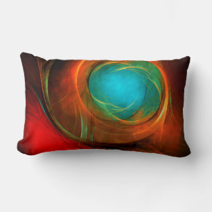 Coussin Rectangle Blue Eye Moderne Abstrait Art Cool Motif #16
