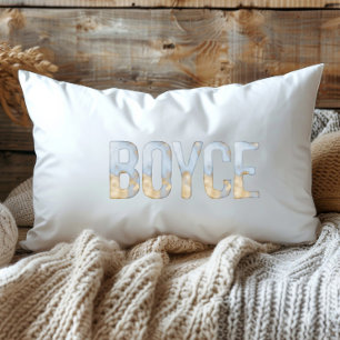 Coussin Rectangle Blue Gold Pastel Aquarelle Boyce Louisiane