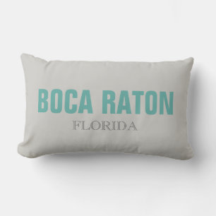 Coussin Rectangle Boca Raton Florida Beach Jeu d'oreiller