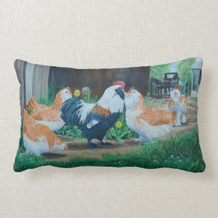 Coussin Rectangle Boguet amish de poulet saumoné de Favorelle