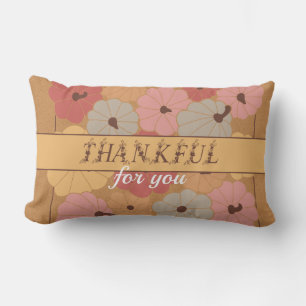 Coussin Rectangle Boho Fall Farmhouse Thankful Saison 2 Thankgiving