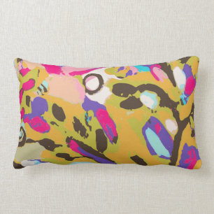 Coussin Rectangle Boho rose I floral