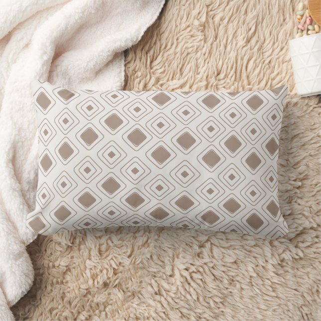 Coussin Rectangle Boho Soft Neutral Tribal Motif Aztèque géométrique (Couverture)