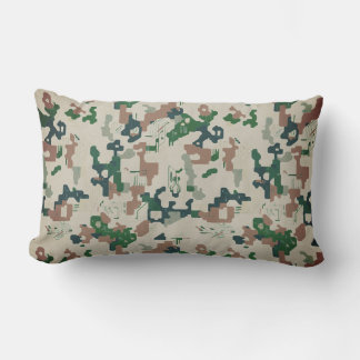Coussin Rectangle Bois de pixel terrestre