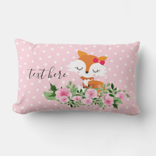 Coussin Rectangle bois de renard, mignon