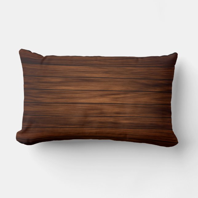Coussin Rectangle Bois foncé (Recto)