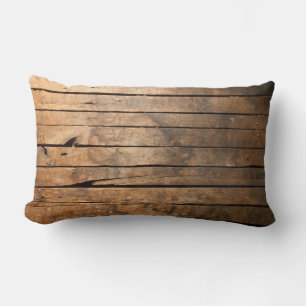 Coussin Rectangle Bois rustique
