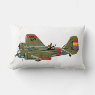 Coussin Rectangle Bombe rétro