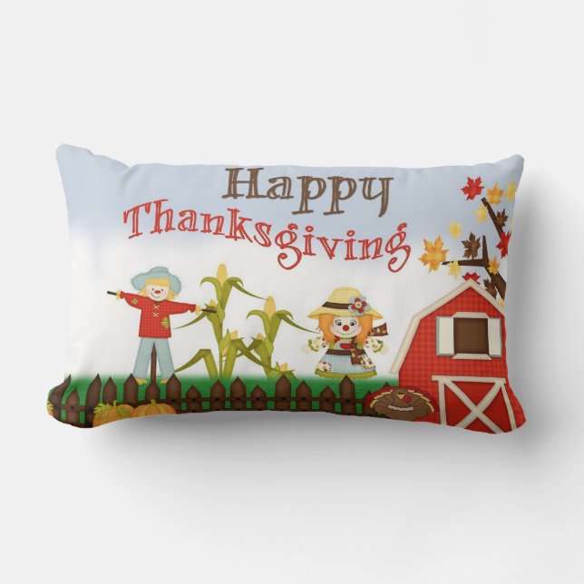Coussin Rectangle Bon thanksgiving Barn Yard (Recto)