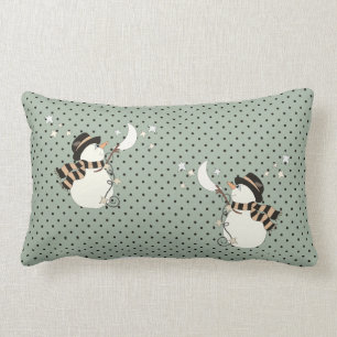 Coussin Rectangle Bonhomme de neige de merveille d'hiver