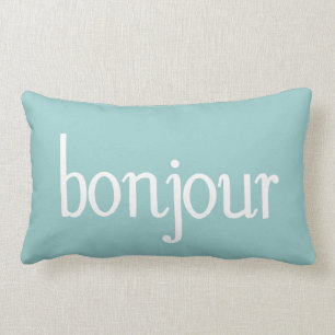 Coussin Rectangle Bonjour !
