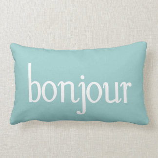 Coussin Rectangle Bonjour !