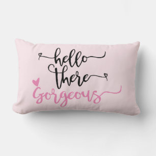 Coussin Rectangle Bonjour là Gorgeous-Valentine/Mariage/Coussin d'am