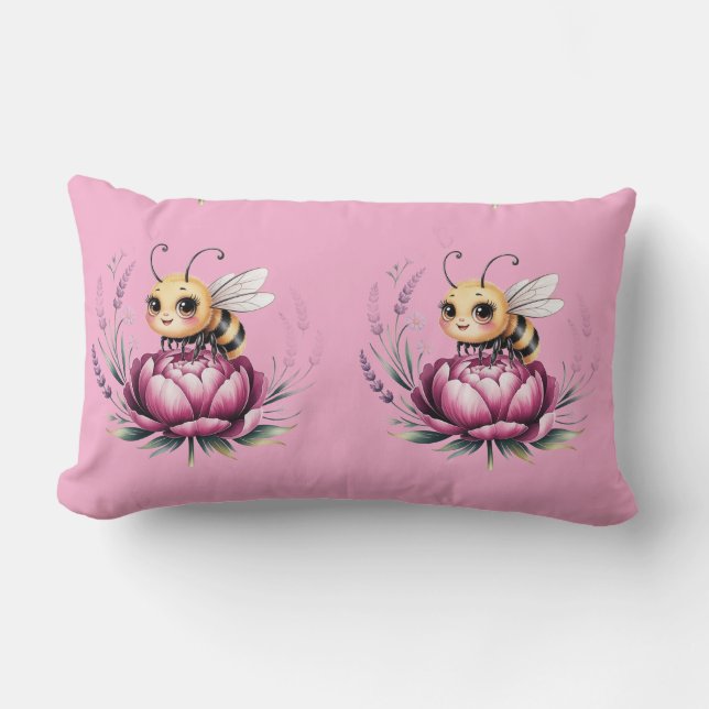 Coussin Rectangle Bonjour l'été  (Recto)