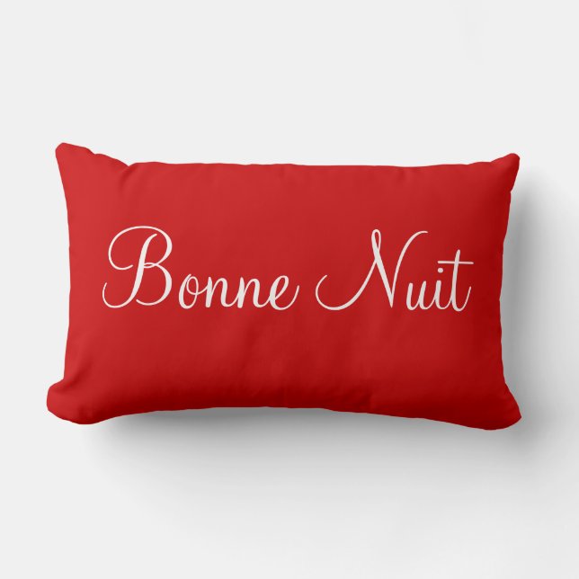 Coussin Rectangle Bonne Nuit Sweet Dreams Chambre Décorative (Recto)