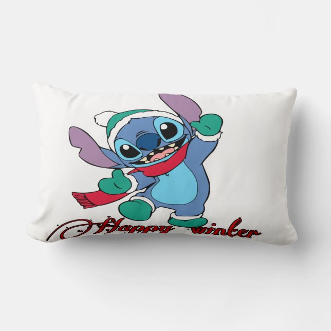 Coussin Rectangle Bonne saison hivernale (Recto)