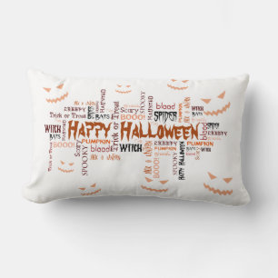 Coussin Rectangle Bonne typographie d'Halloween