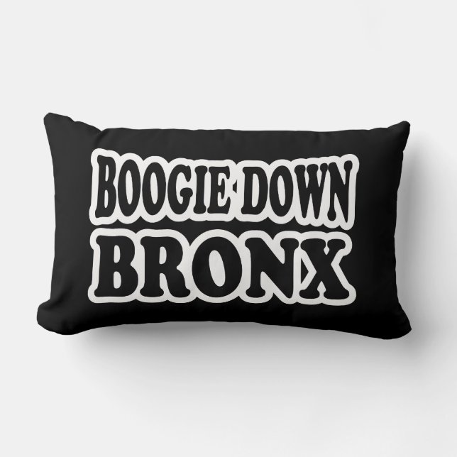 Coussin Rectangle Boogie Down Bronx, NYC (Recto)