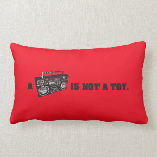 Coussin Rectangle Boombox n'est pas un jouet