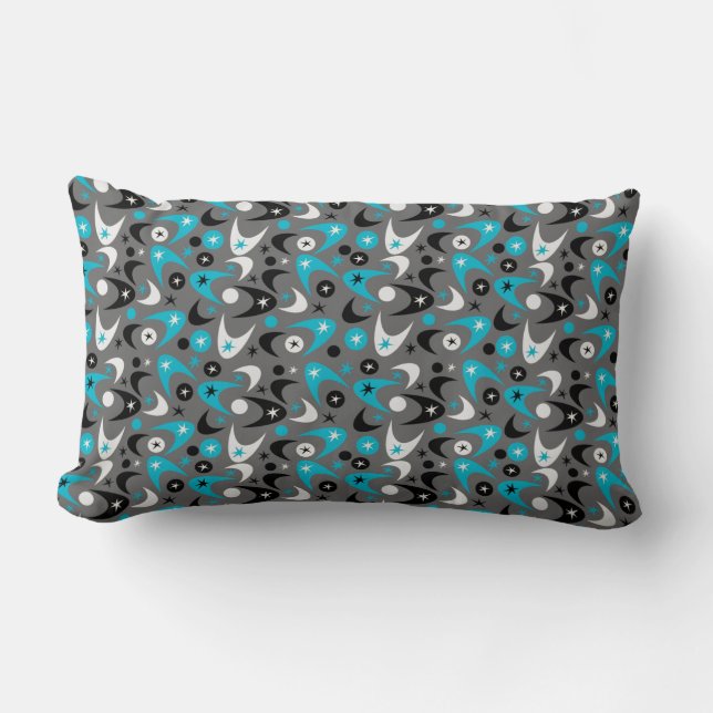 Coussin Rectangle Boomerangs rétro (Recto)