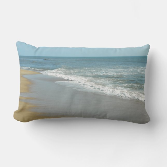 Coussin Rectangle Bord de la mer calme (Recto)