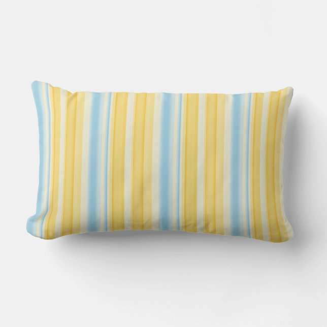 Coussin Rectangle Bord de mer 01 (bandes verticales) (Recto)