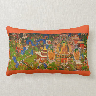 Coussin Rectangle Bouddhisme bouddhiste de Bouddha bénissant le