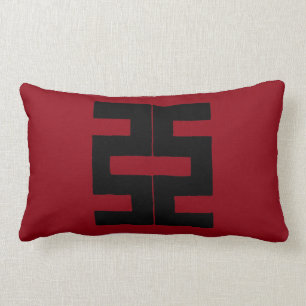 Coussin Rectangle Bouddhisme : Double hache