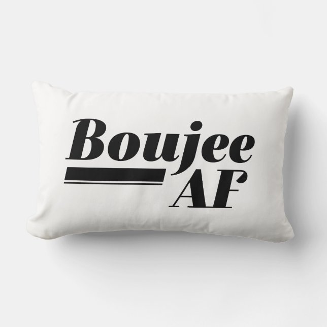 Coussin Rectangle Boujee AF (Recto)