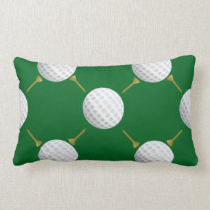 Coussin Rectangle Boule et tee - shirt de golf personnalisables sur