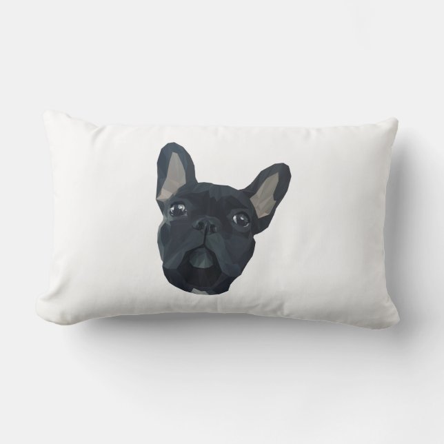 Coussin Rectangle Bouledogue français Chien Animal de compagnie (Recto)
