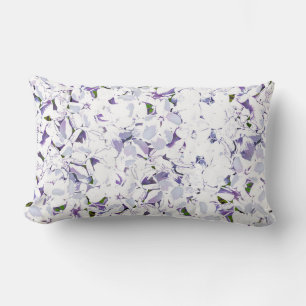 Coussin Rectangle Bouquet de fleurs d'aquarelle d'hydrangées.