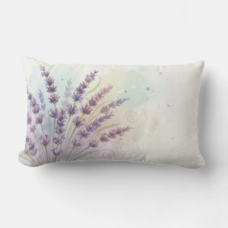 Coussin Rectangle Bouquet de fleurs de lavande