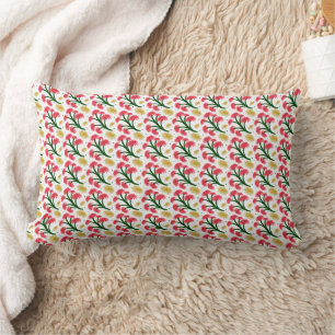 Coussin Rectangle Bouquet floral de gerbera rose motif