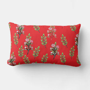 Coussin Rectangle Bouquets roses rouges 