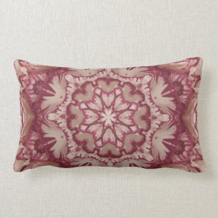 Coussin Rectangle Bourgogne bouillie et flore victorienne ivoirienne