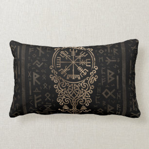 Coussin Rectangle Boussole de Vegvisir - de Viking sur le motif de